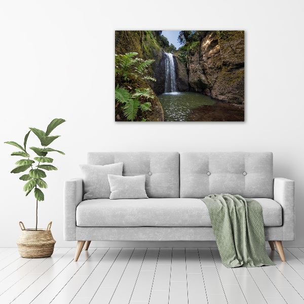 Foto canvas Waterval op Sardinië