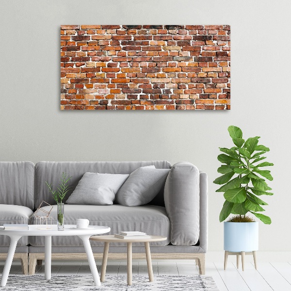 Schilderij op canvas Bakstenen muur