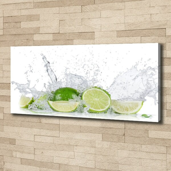 Foto canvas Limoenen en water