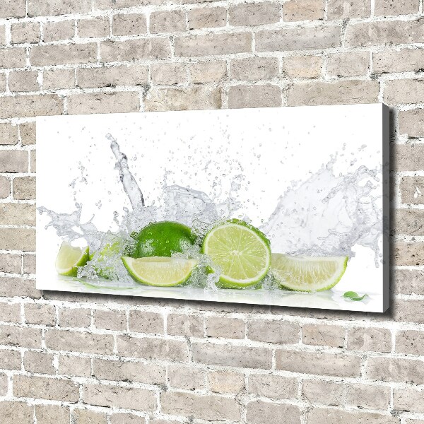 Foto canvas Limoenen en water