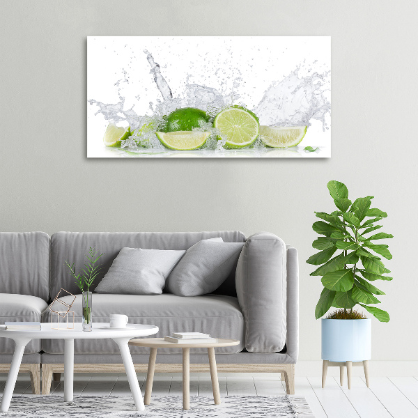 Foto canvas Limoenen en water