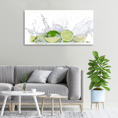 Foto canvas Limoenen en water