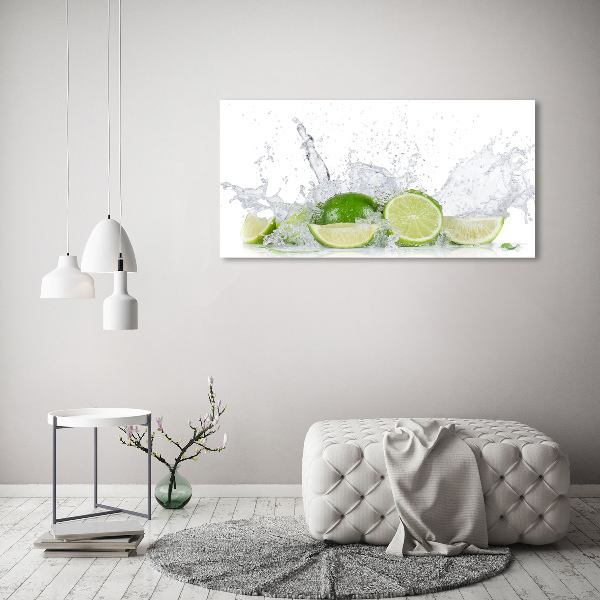 Foto canvas Limoenen en water