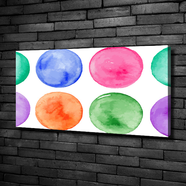Foto canvas Gekleurde cirkels