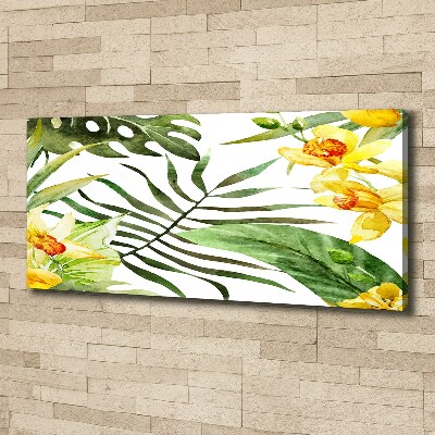 Canvas schilderij Tropische bloemen