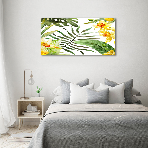Canvas schilderij Tropische bloemen