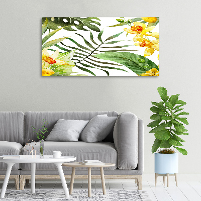 Canvas schilderij Tropische bloemen