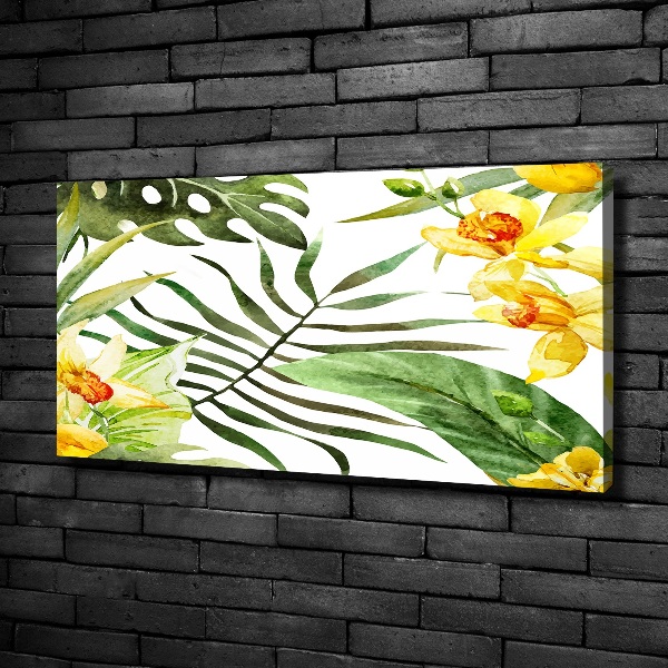Canvas schilderij Tropische bloemen
