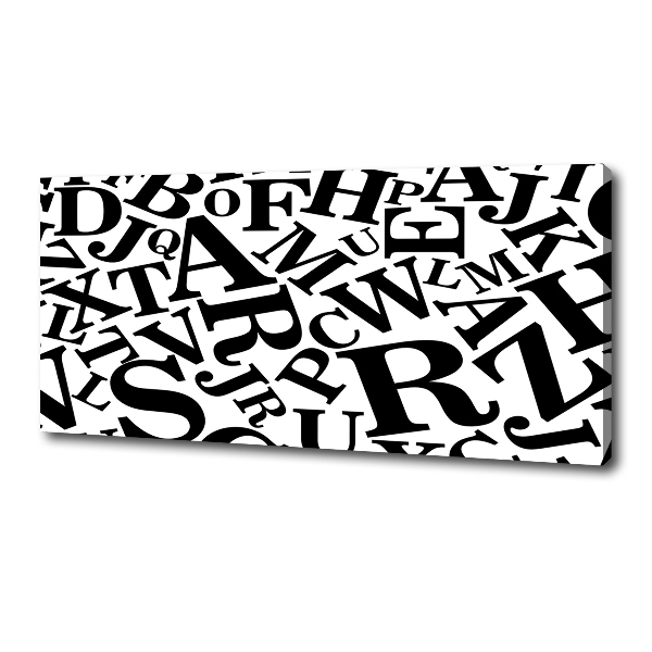 Canvas schilderij Alfabet