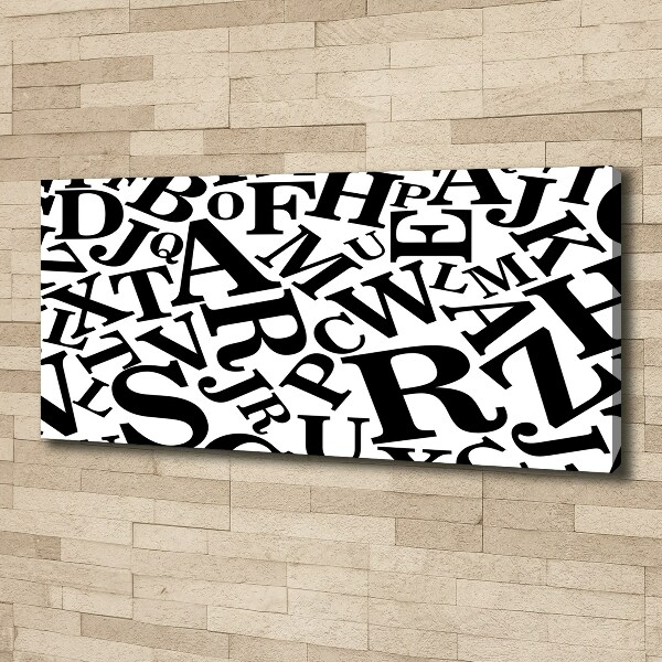 Canvas schilderij Alfabet