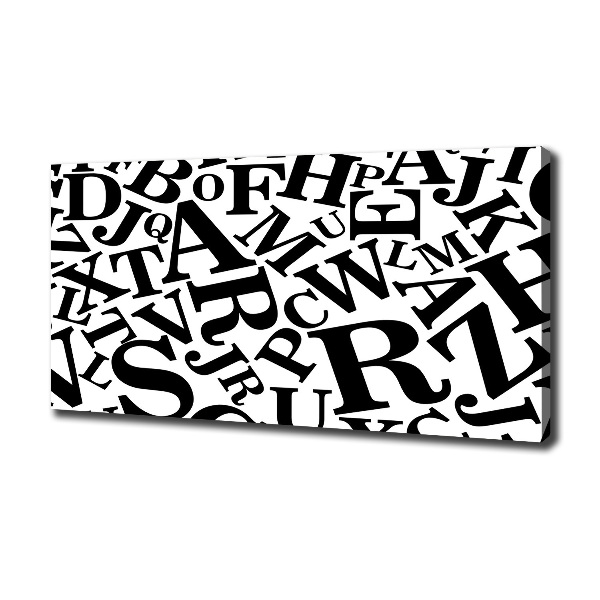 Canvas schilderij Alfabet