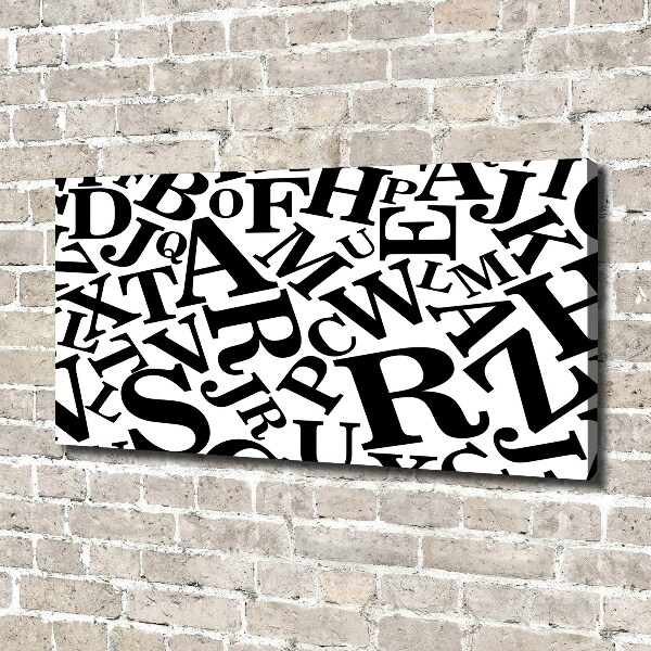 Canvas schilderij Alfabet