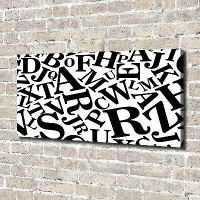 Canvas schilderij Alfabet