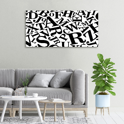 Canvas schilderij Alfabet