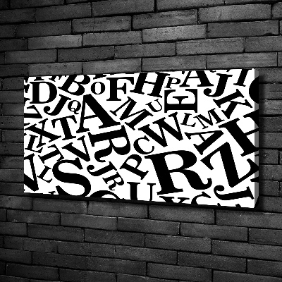 Canvas schilderij Alfabet