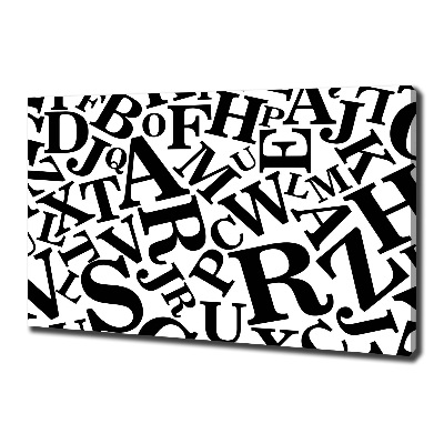 Canvas schilderij Alfabet