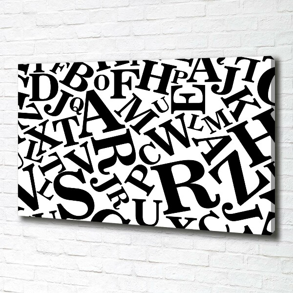 Canvas schilderij Alfabet