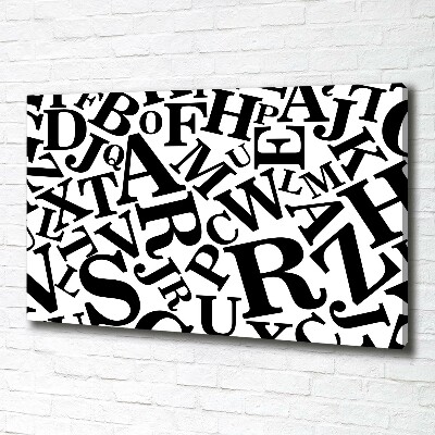 Canvas schilderij Alfabet