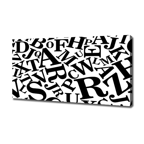Canvas schilderij Alfabet