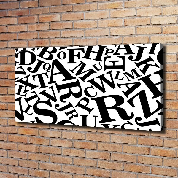 Canvas schilderij Alfabet