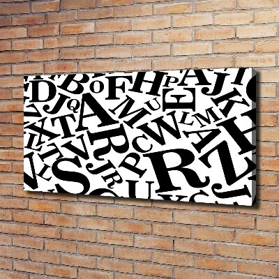 Canvas schilderij Alfabet