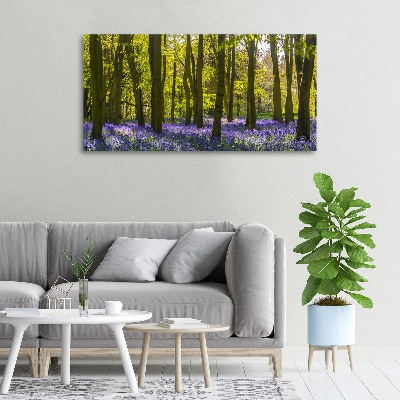 Foto op canvas Bos in de lente