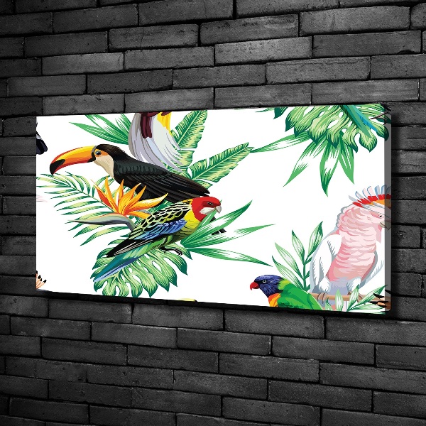 Canvas schilderij Tropische vogels