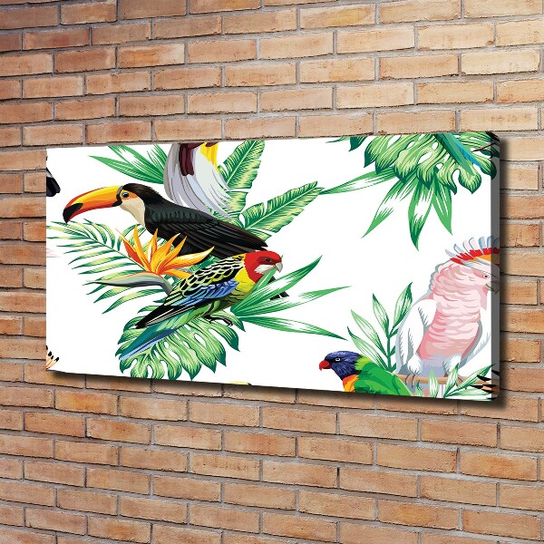 Canvas schilderij Tropische vogels