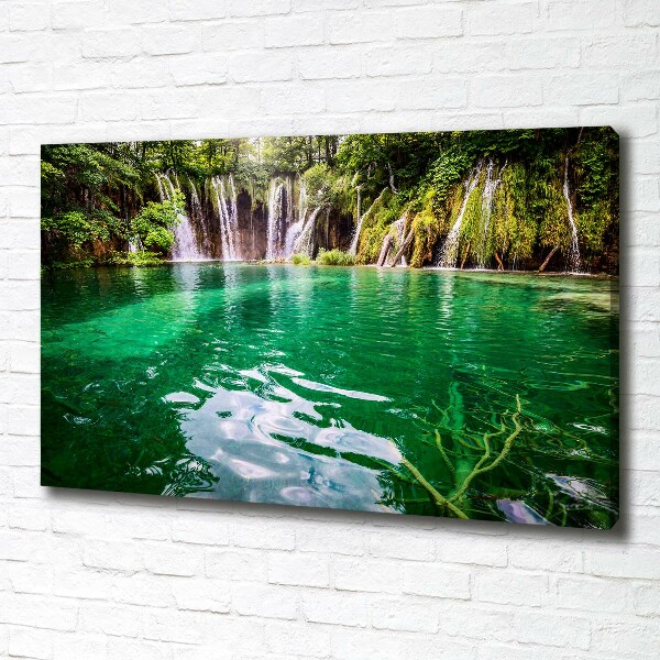 Foto canvas Plitvice-meer