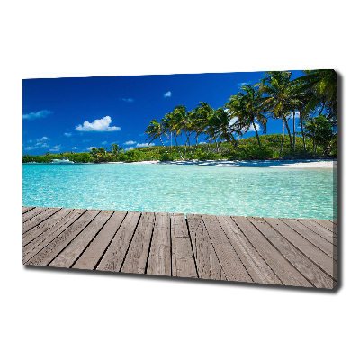 Foto op canvas Tropisch strand