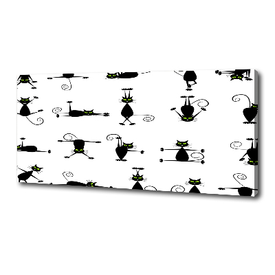 Foto canvas Illustratie van katten
