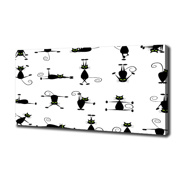 Foto canvas Illustratie van katten