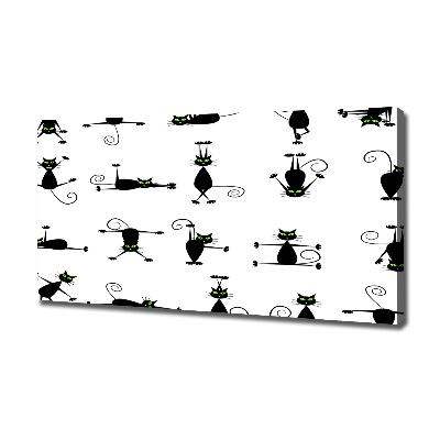 Foto canvas Illustratie van katten