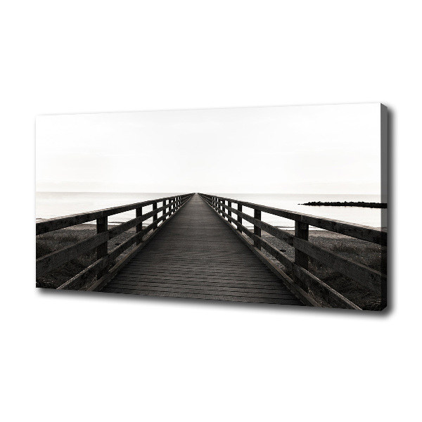 Foto canvas Houten steiger