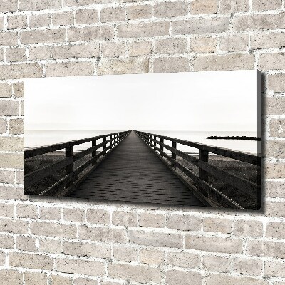 Foto canvas Houten steiger