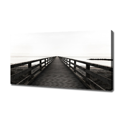 Foto canvas Houten steiger