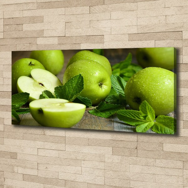 Foto op canvas Groene appels
