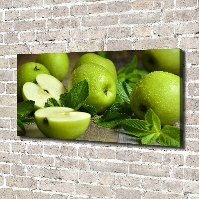 Foto op canvas Groene appels