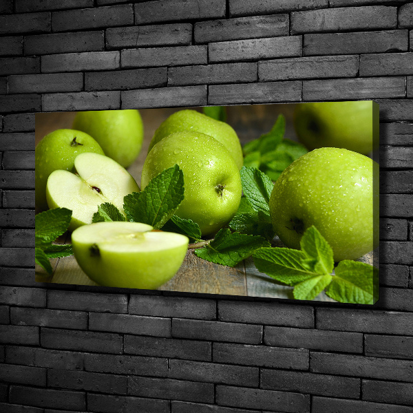 Foto op canvas Groene appels