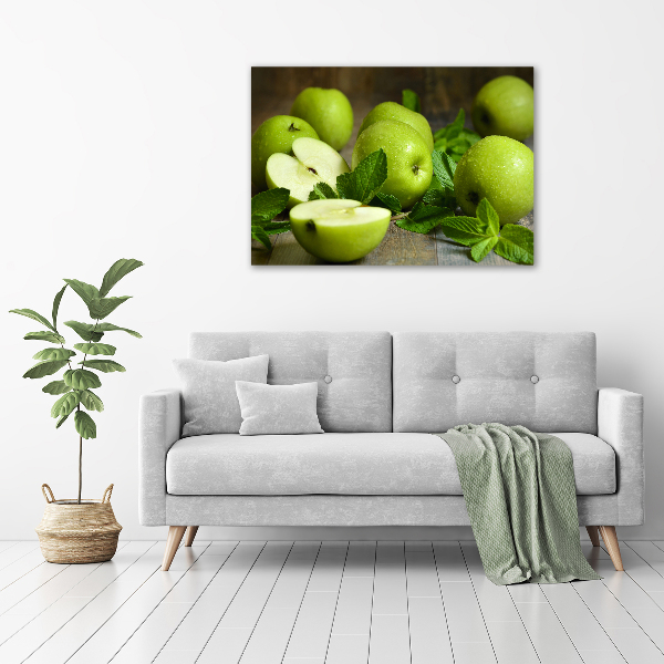 Foto op canvas Groene appels
