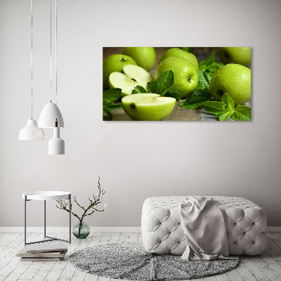 Foto op canvas Groene appels
