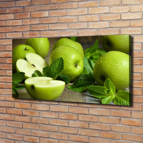 Foto op canvas Groene appels