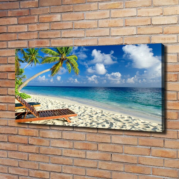 Schilderij op canvas Tropisch strand