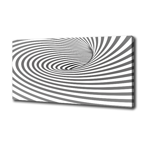 Canvas foto Gestreepte spiraal