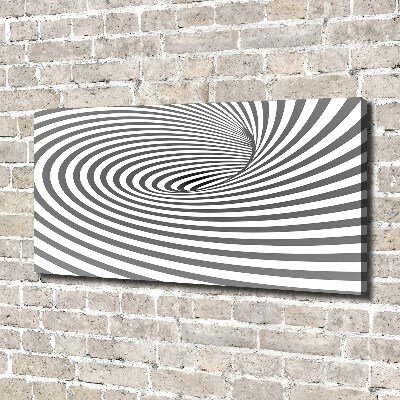 Canvas foto Gestreepte spiraal