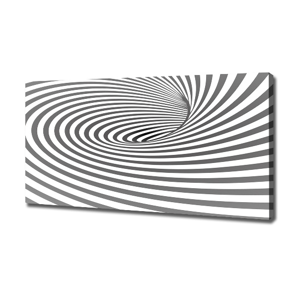 Canvas foto Gestreepte spiraal
