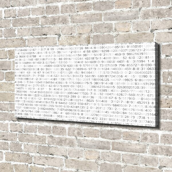 Canvas schilderij Binaire code