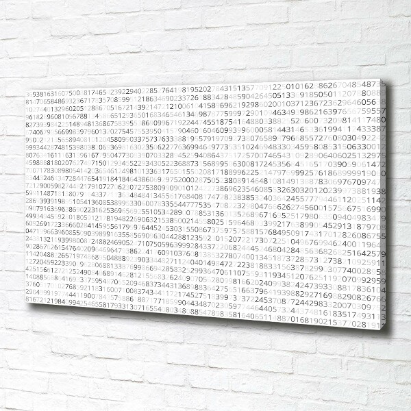 Canvas schilderij Binaire code