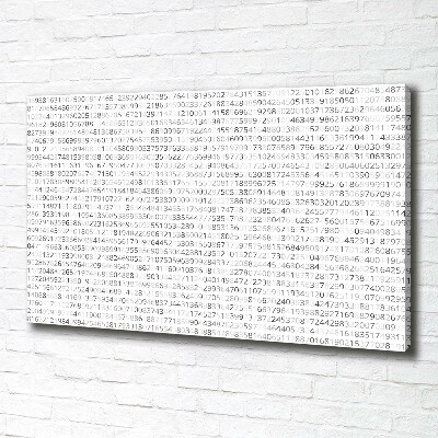 Canvas schilderij Binaire code