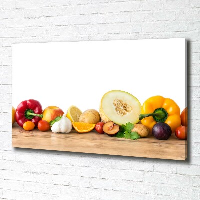 Schilderij op canvas Fruit en groenten